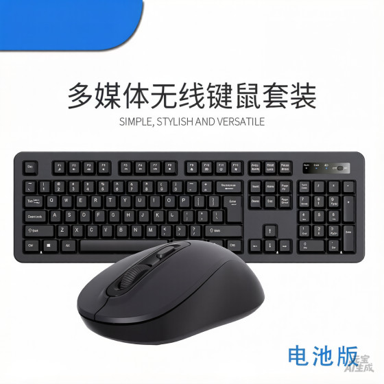 2.4G Wireless Keyboard and Mouse Set
