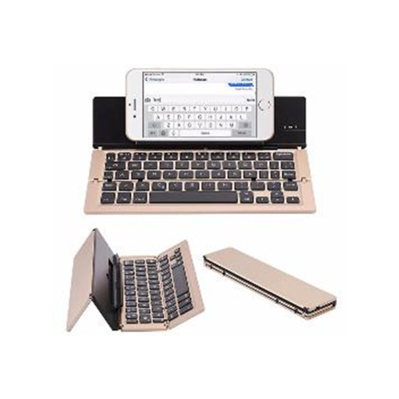 Bagpipe-style foldable Bluetooth keyboard