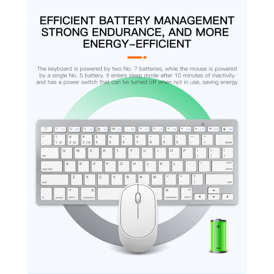 Wholesale 2.4G Wireless Keyboard & Mouse Set Portable OEM Logo Plastic Accessories Android & Mac Gaming Compatible